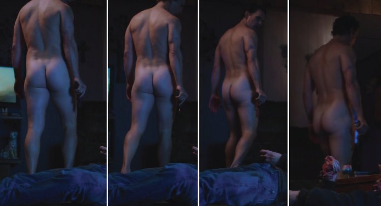 Patrick Wilson with a naked torso