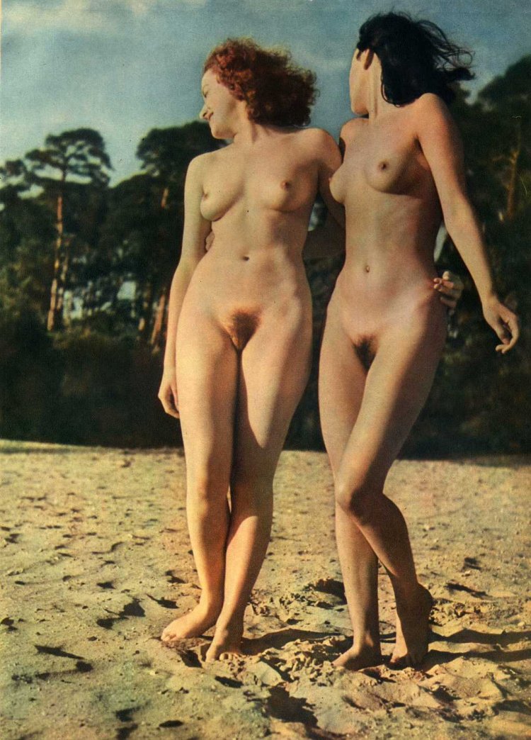 Young nudists retro