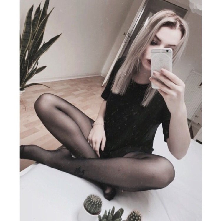 Teacher in skirts and tights