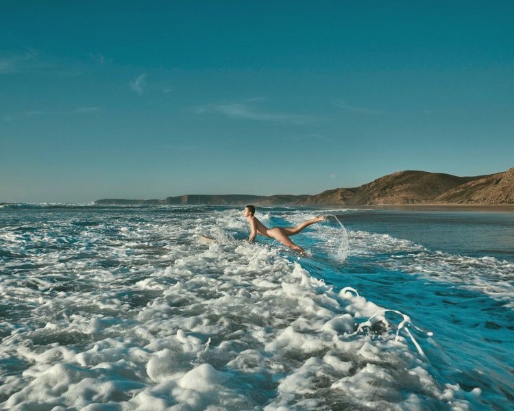 Hungry girl with yellow eyes
