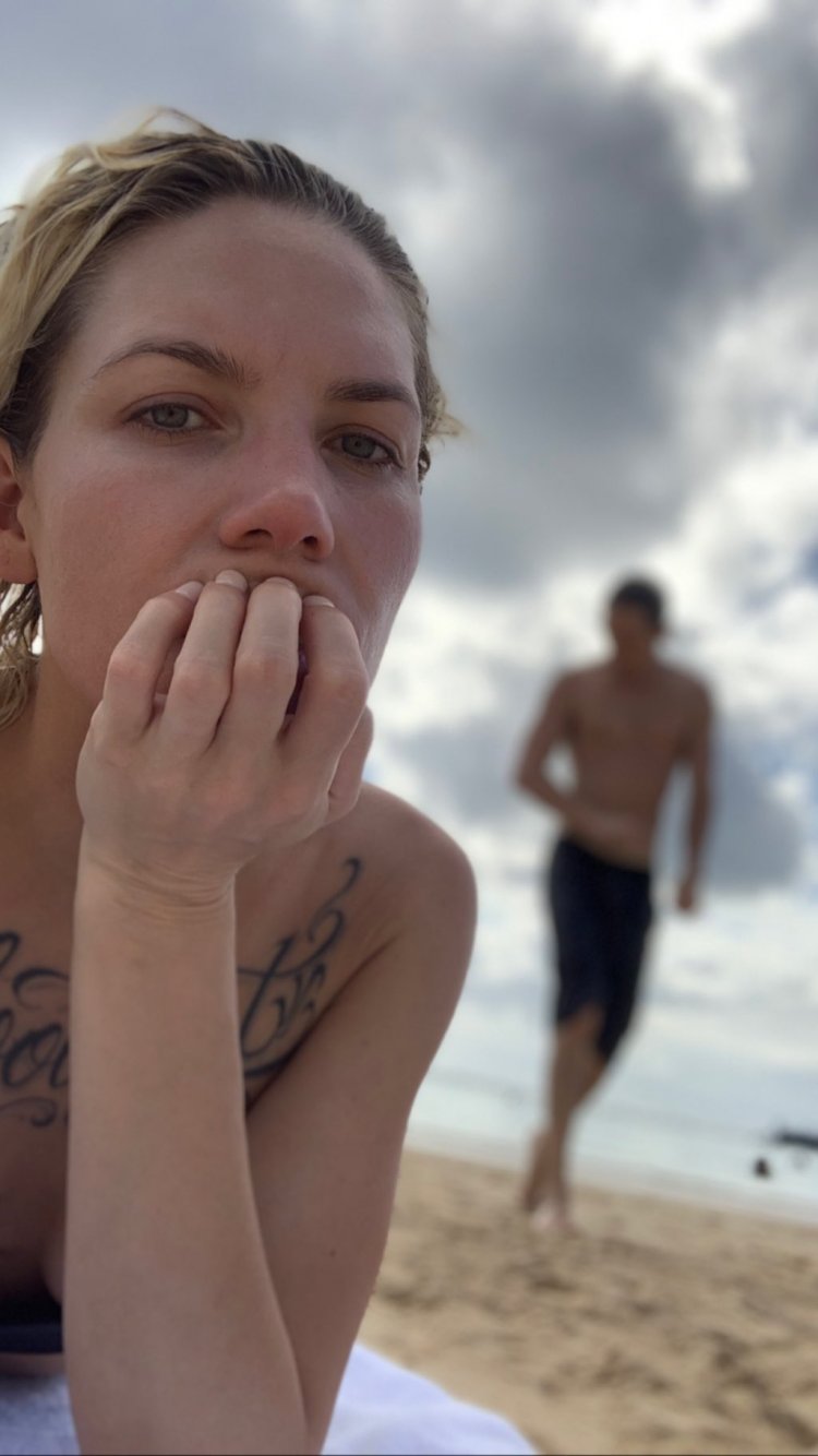 Skylar Voks in a swimsuit