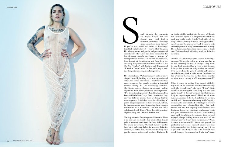 Skylar Grey in a bikini