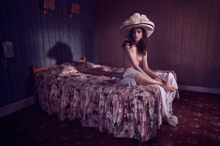 Girl in the shower photo shoot