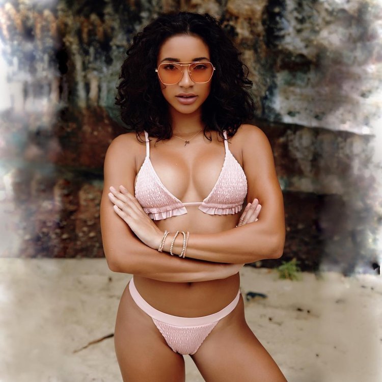 Allegra Carpenter in a swimsuit