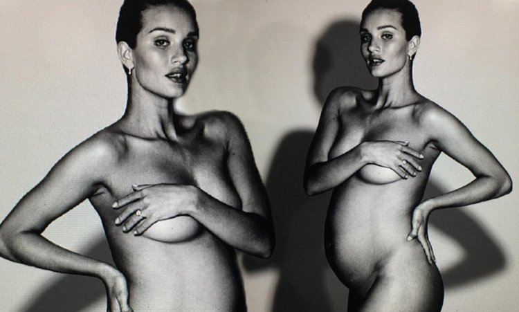 Rosie Huntington-Whiteley Pregnant Naked