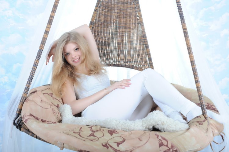 Beautiful girl with a cat