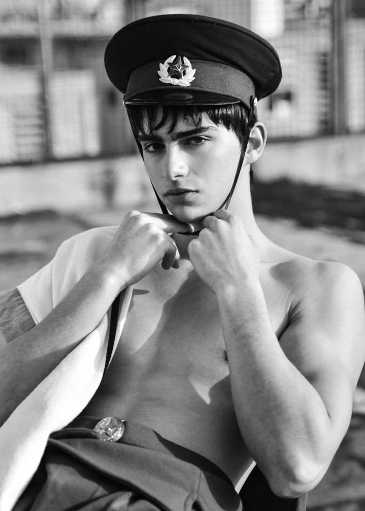 Naked model Levi Conlly and his cock