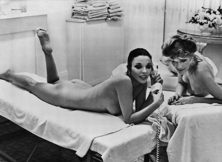Joan Collins in his youth naked