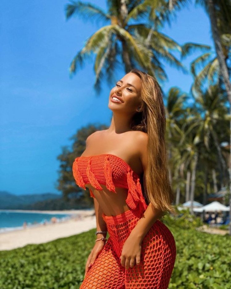 Nicole Sherzinger in a swimsuit 2021