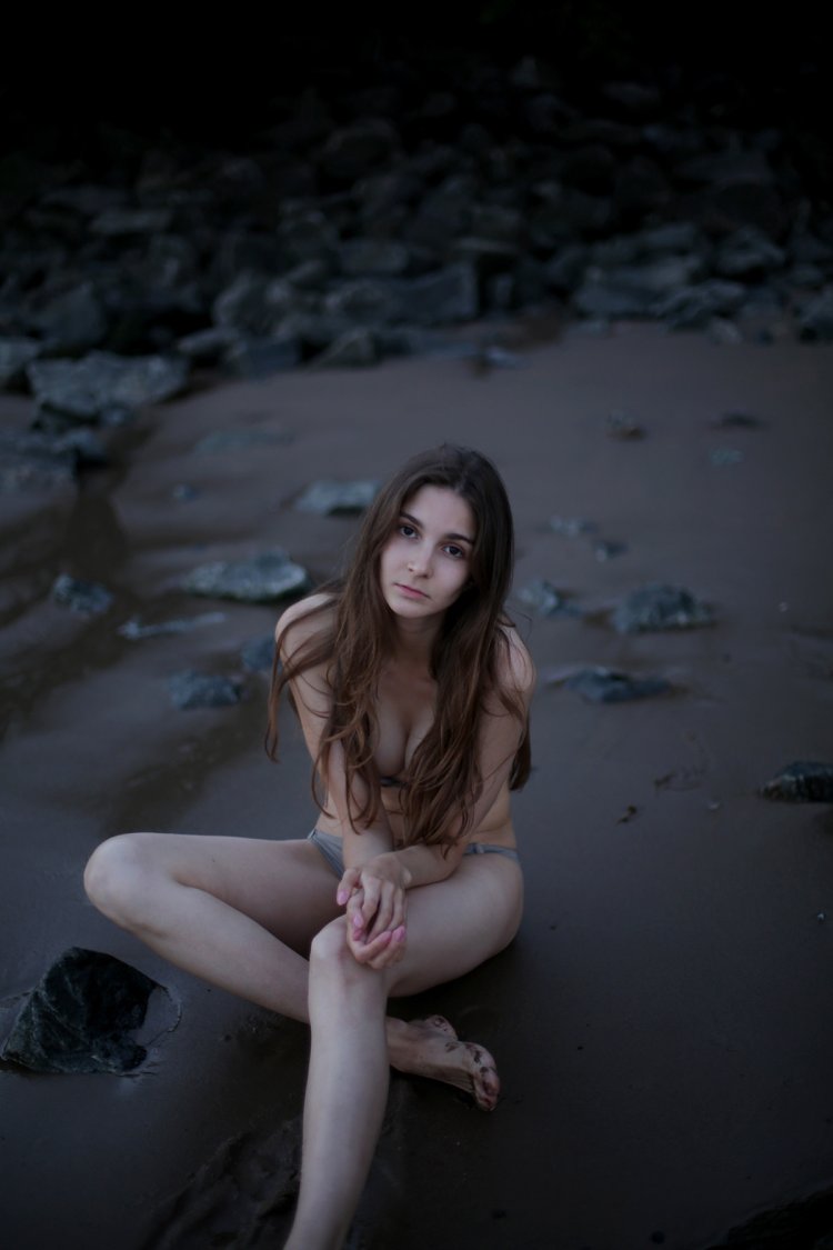 Naked young fashion models