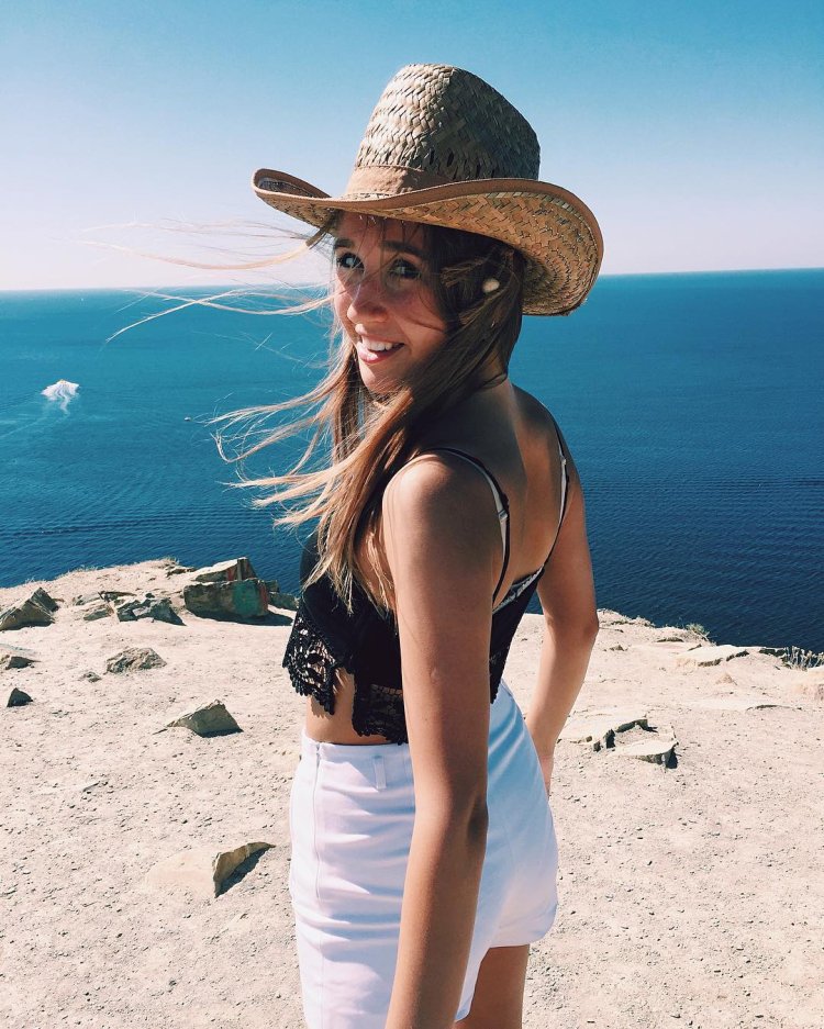 Klava Coca in a swimsuit