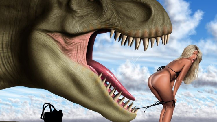 Dinosaurs devour people