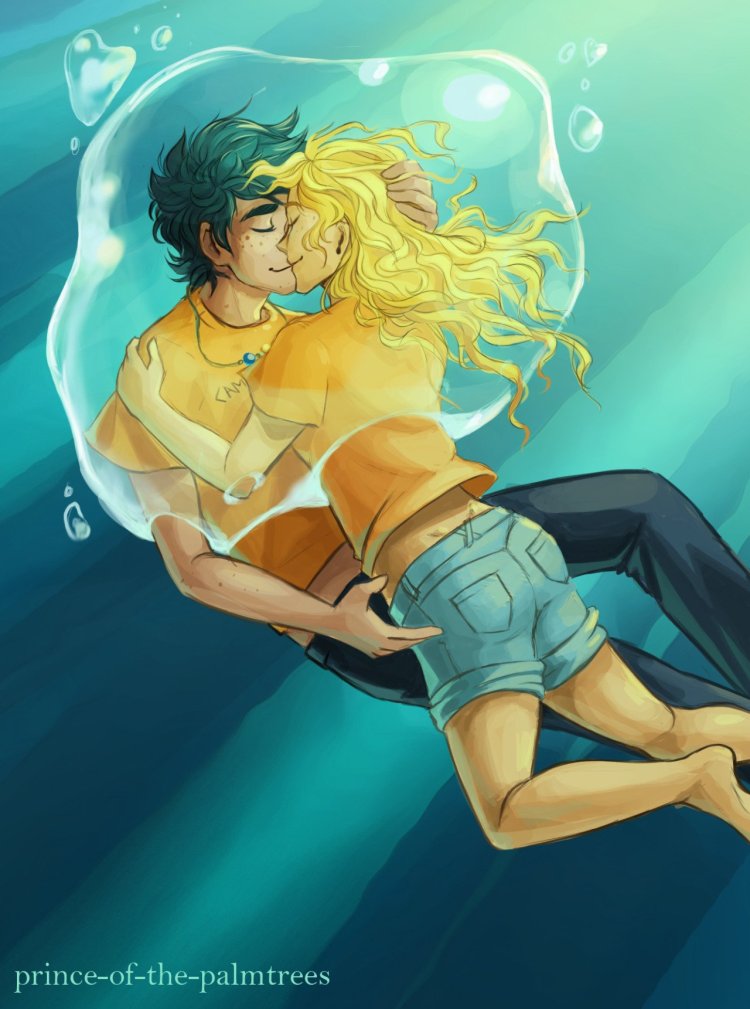 Percy Jackson and Annabeth Kiss