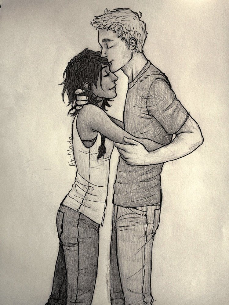 Percy Jackson and Annabeth Chase kiss in the film