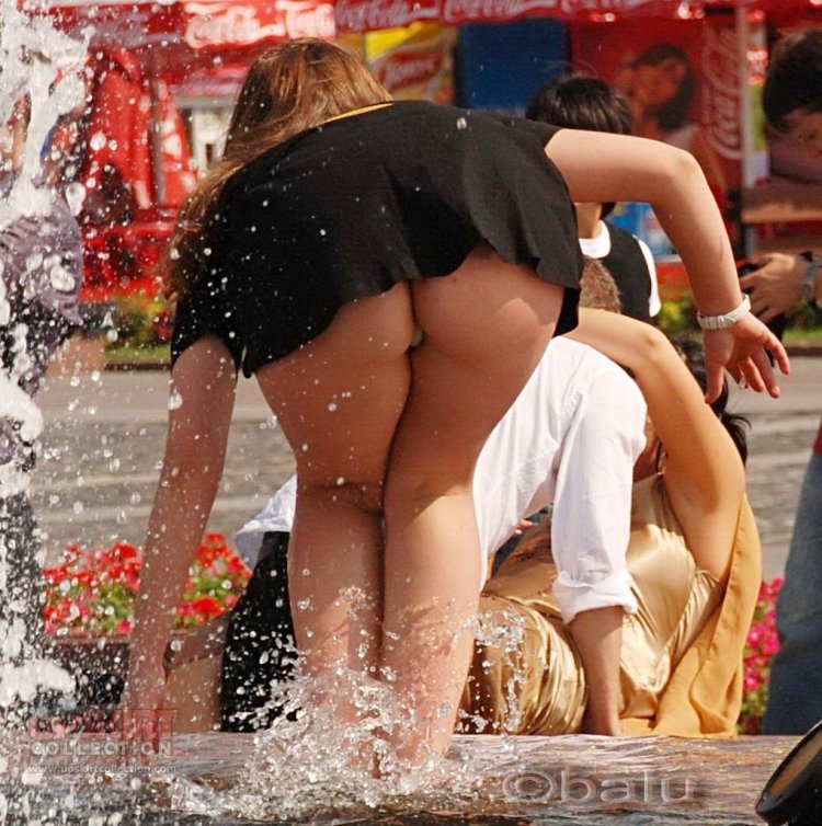 Lit panties on the street