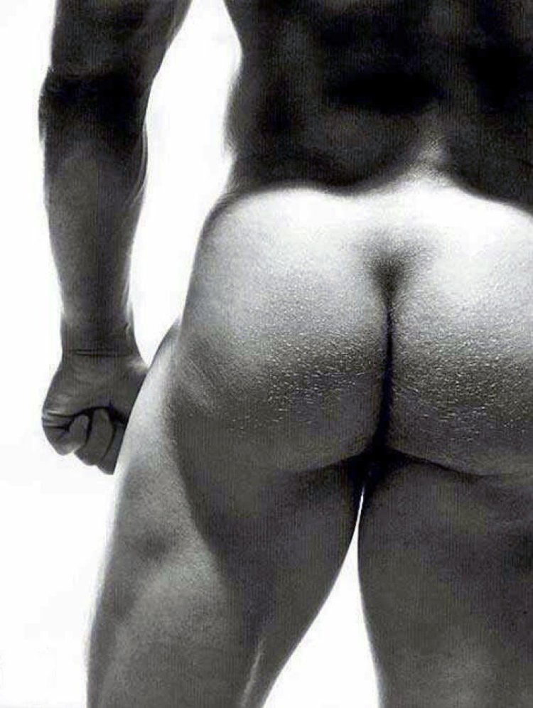 Beautiful naked men's buttocks