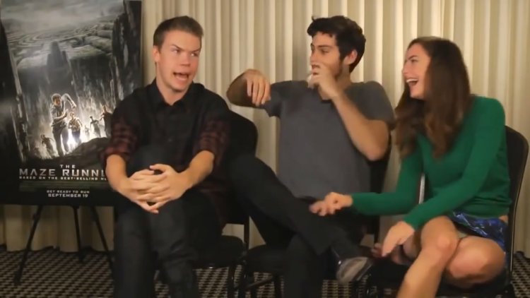 Hugh Laurie and Kaya Skolerio