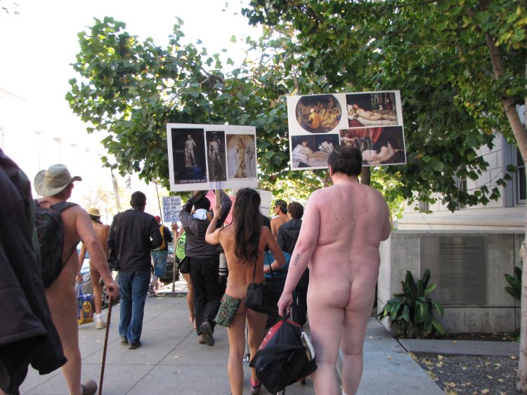 Naked parade in San Francisco