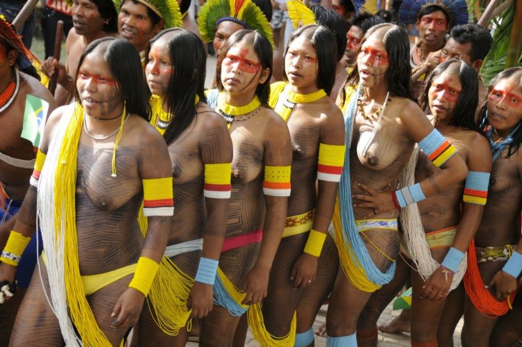 Indians from the Xingu River Brazil