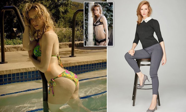 Charlotte Riley in a swimsuit