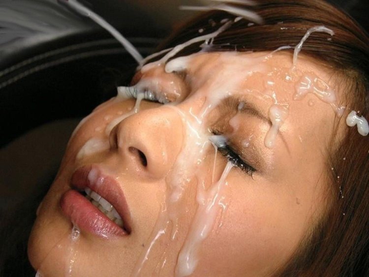 Cum in the mouth of a young Asian