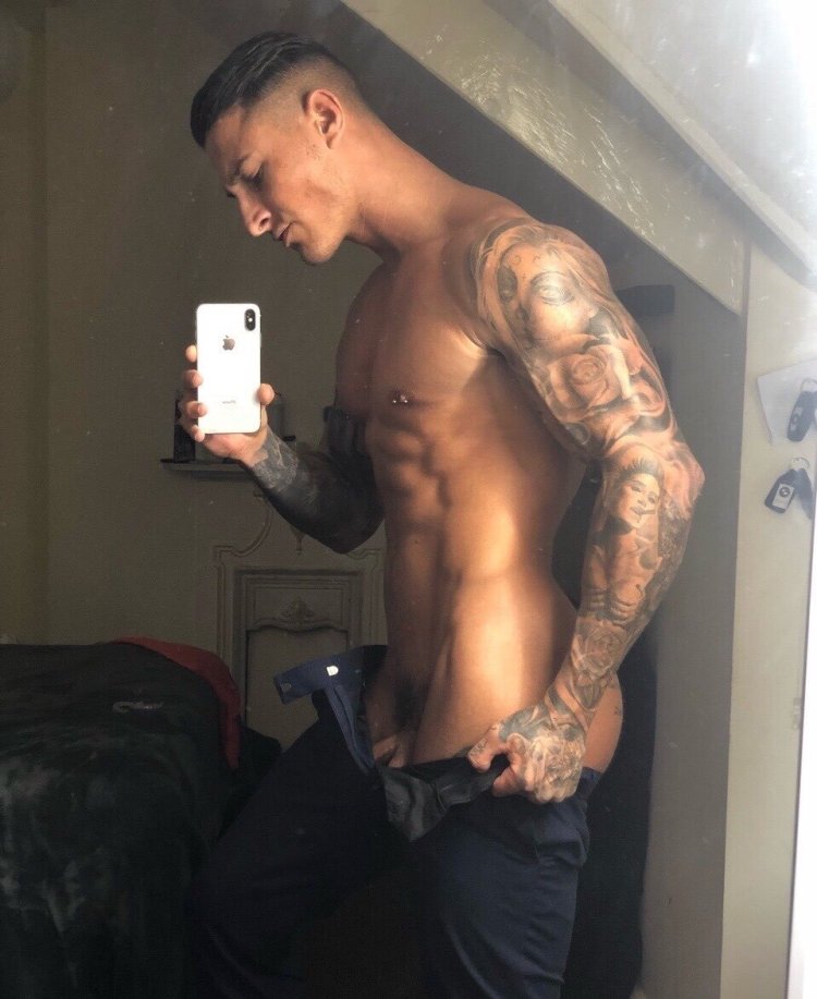 Brothers toe on a dick