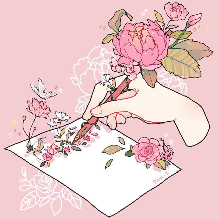 Anime flowers aesthetics
