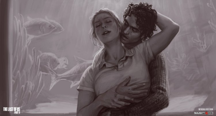 The Last of US 2 Ellie and Abby Arta