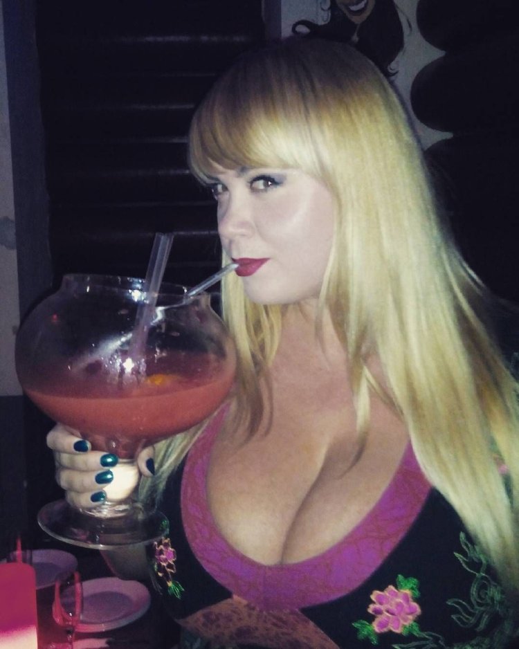 Mila Kuznetsova on a bicycle