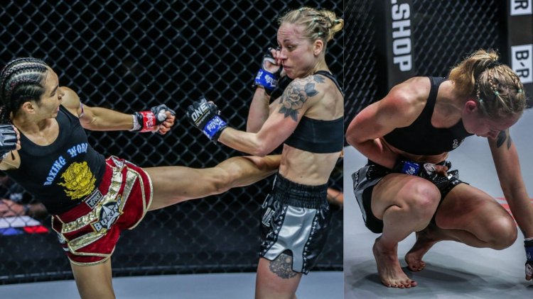 Women's boxing caricature