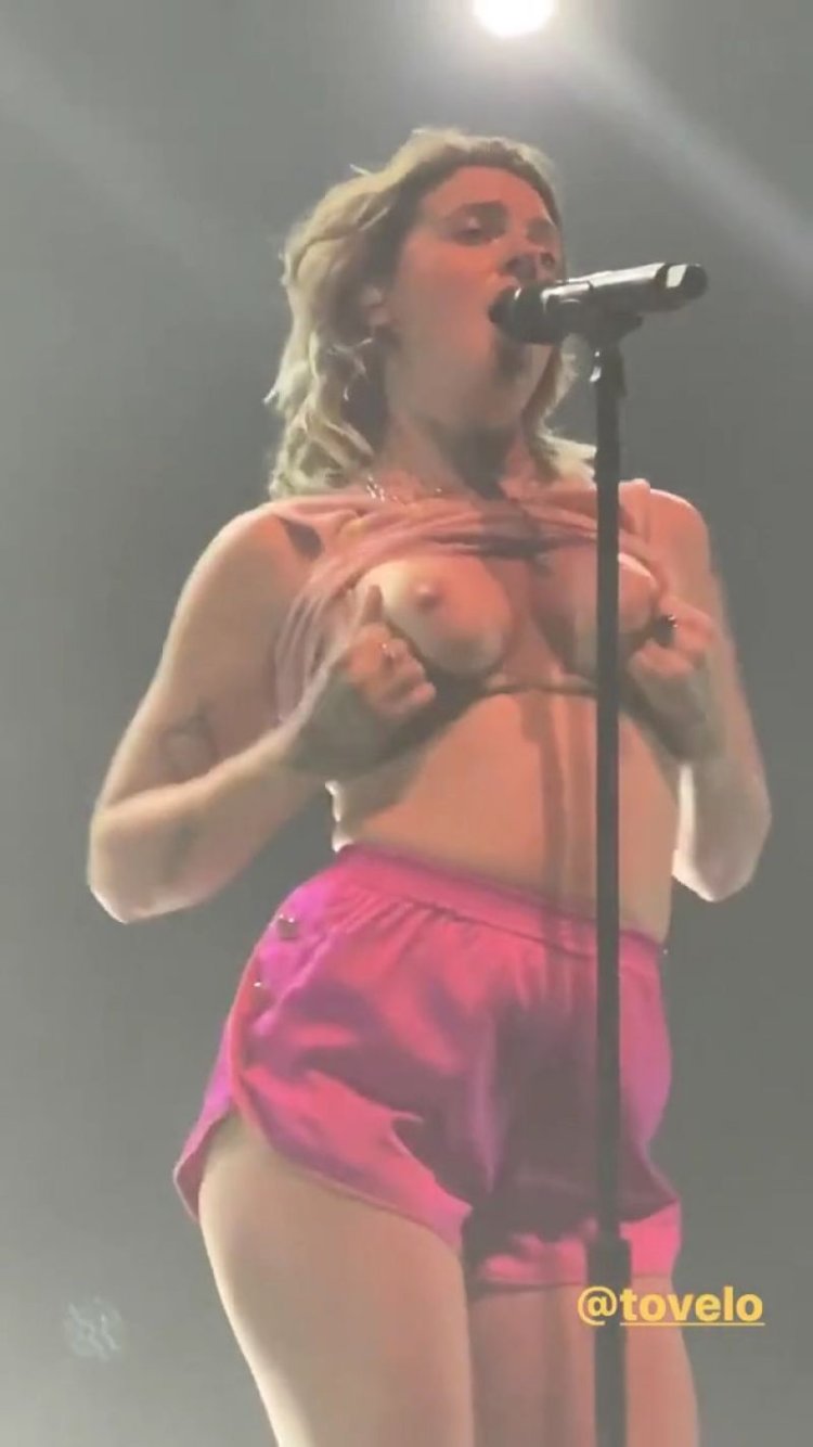 Swedish singer Tuva Lu boobs