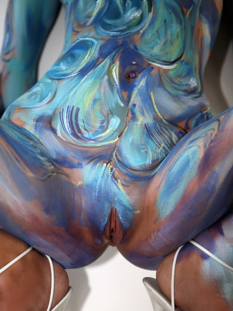 Painted female bodies