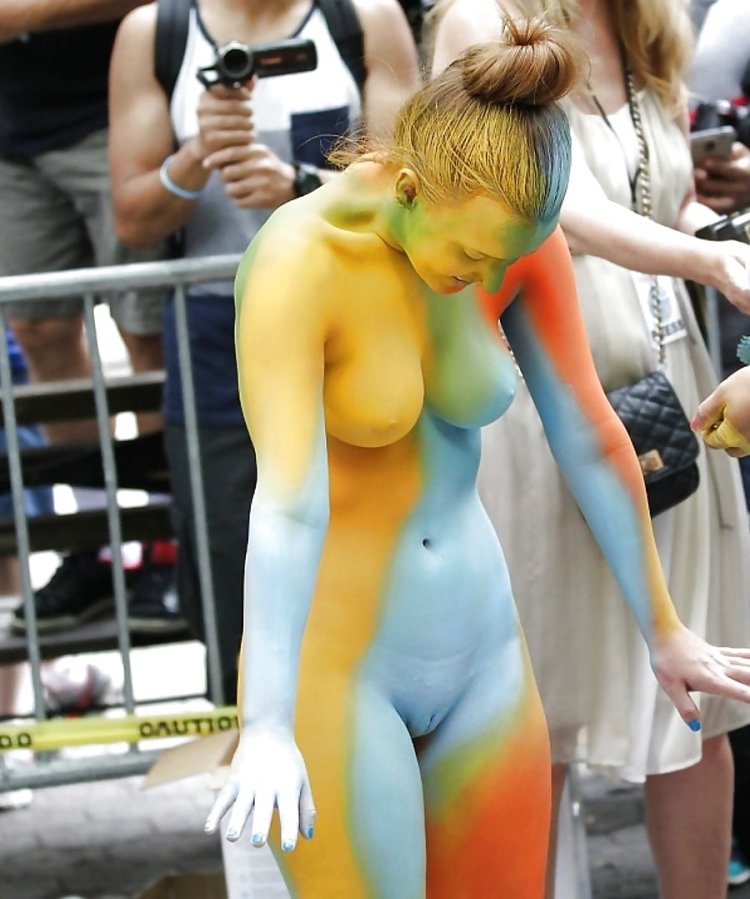 Painted naked women
