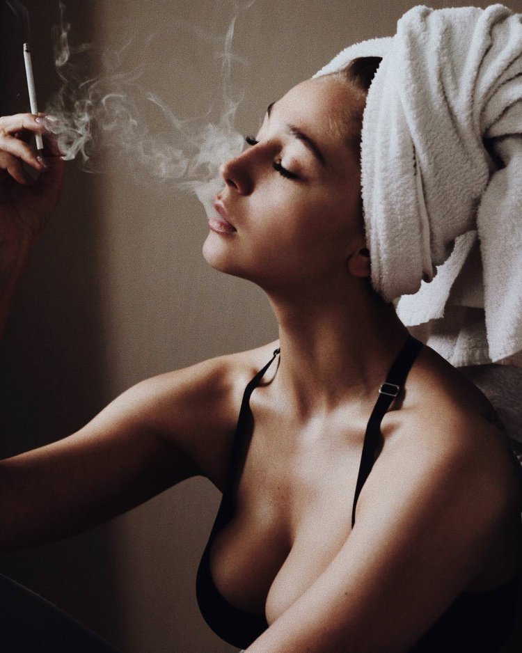 Anastasia Yankova in underwear