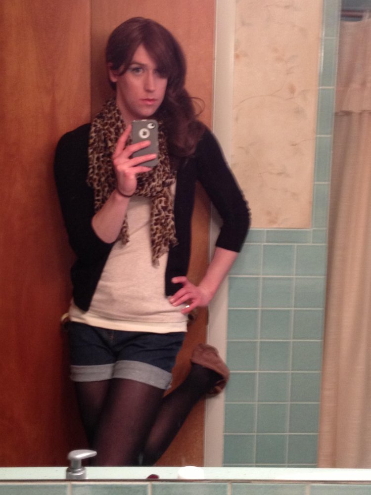 Beautiful crossdressers in thongs