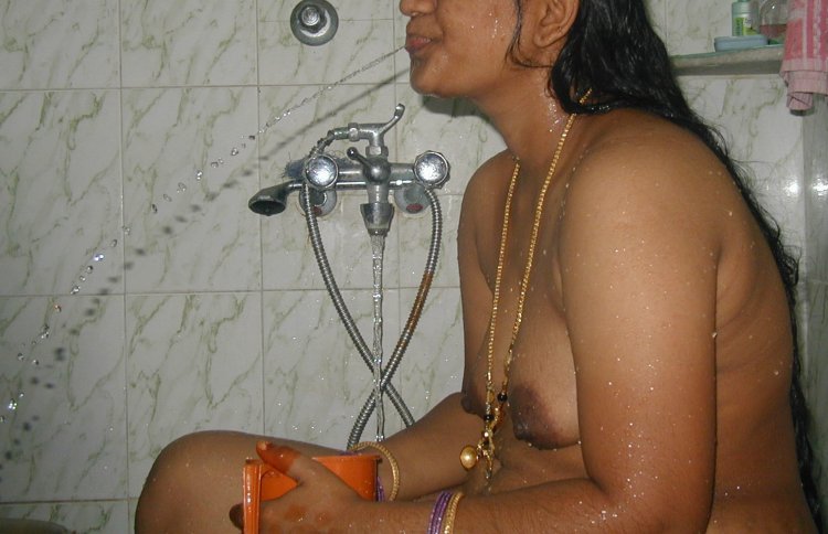 Young Indian women in shower