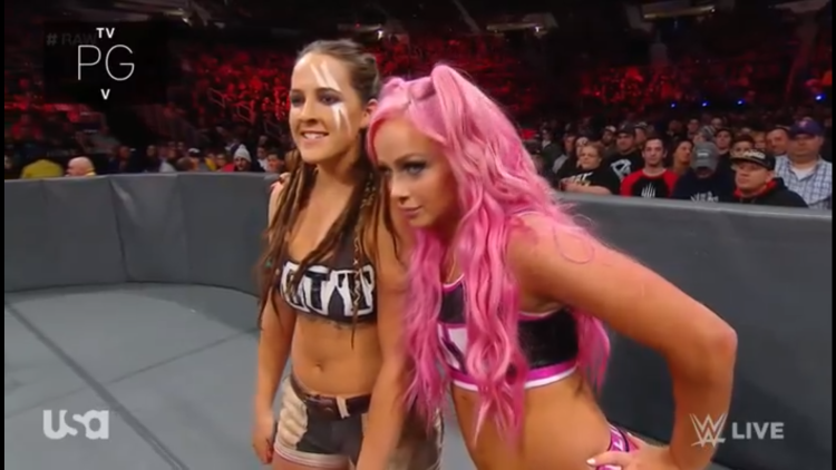 Alex Bliss and Liv Morgan