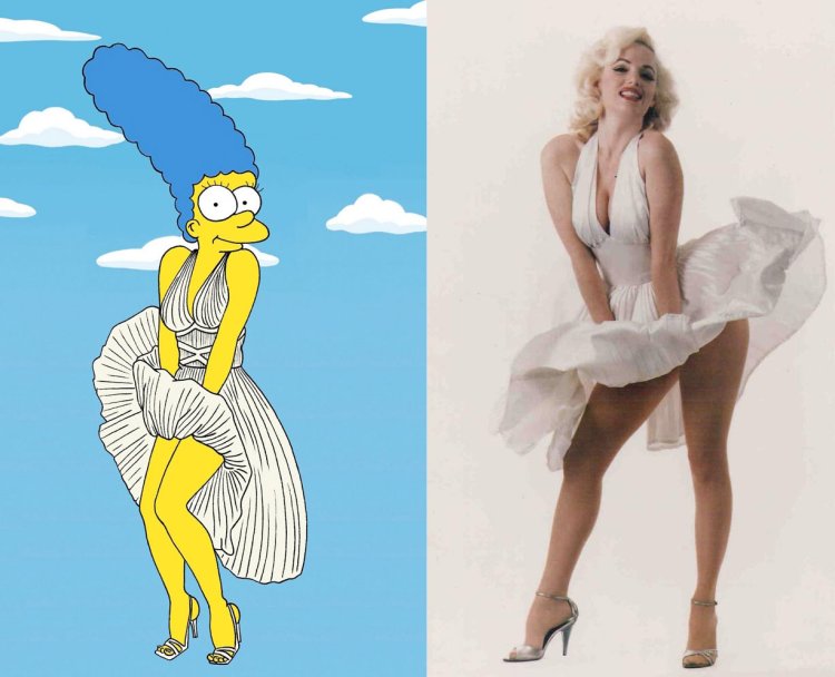 Marge Simpson enlarged her chest