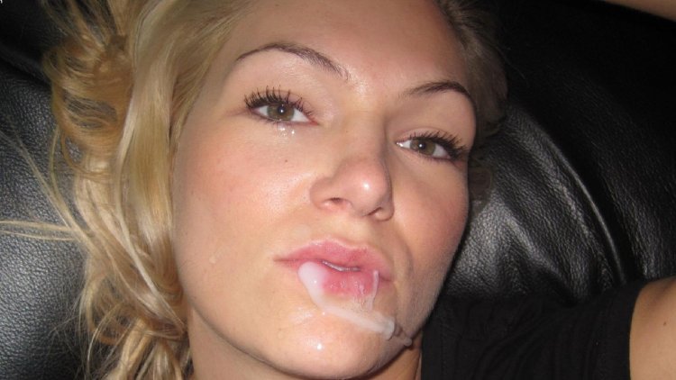 Cum on face home photo