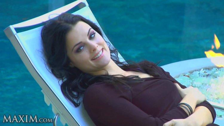 Trigger series actress with a tattoo on the chest