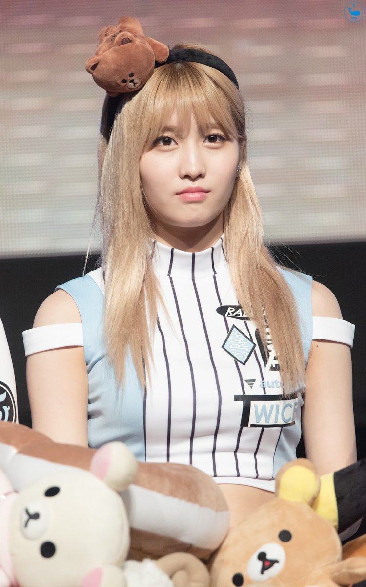 Momo from Twice and her pet