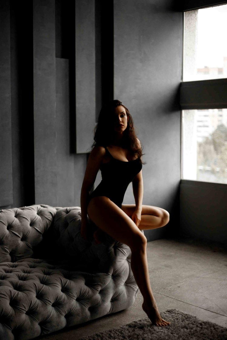 Girl in body photo shoot