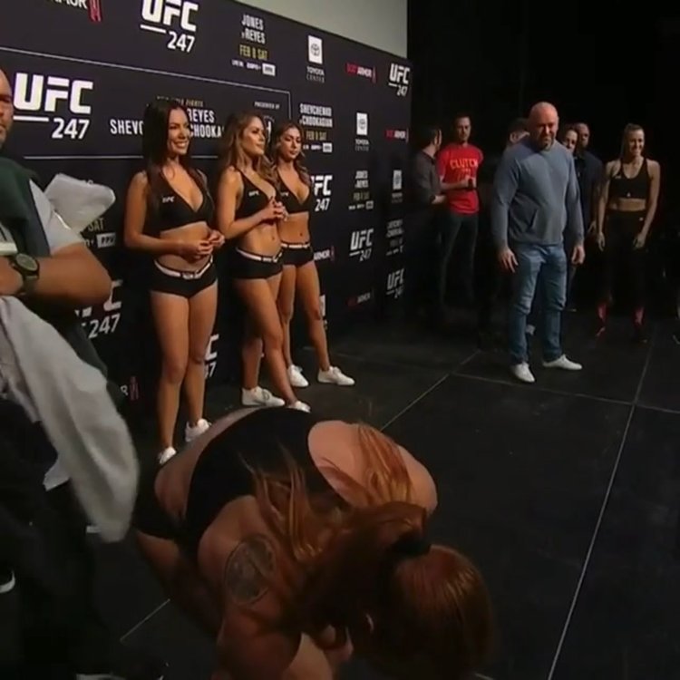 Valentina Shevchenko in a swimsuit