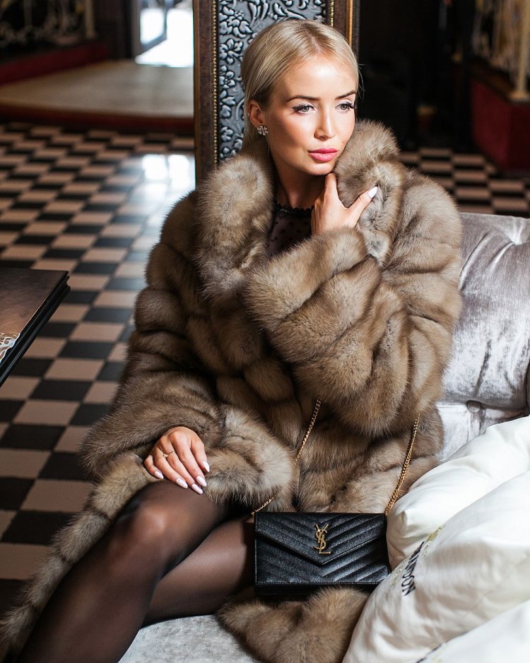 Ksenia Marchenkova Fur Coat