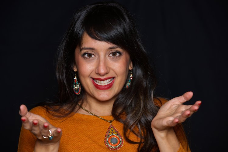 Porn actress Tina Kay standing