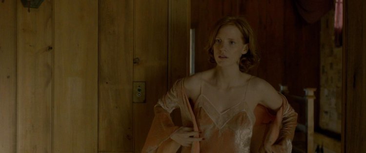 Jessica Chastain in the movie Agent Eva