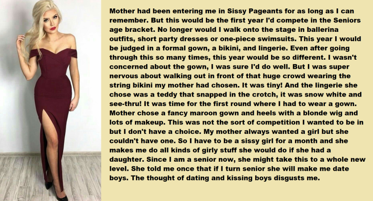 Turning into a daughter TG Caption