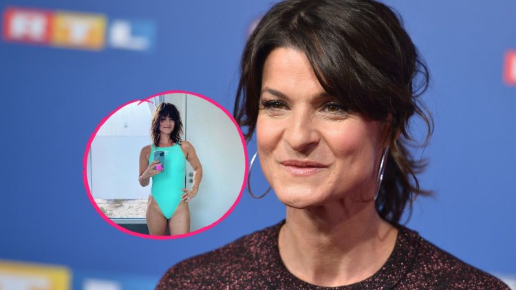 Beautiful legs in a swimsuit