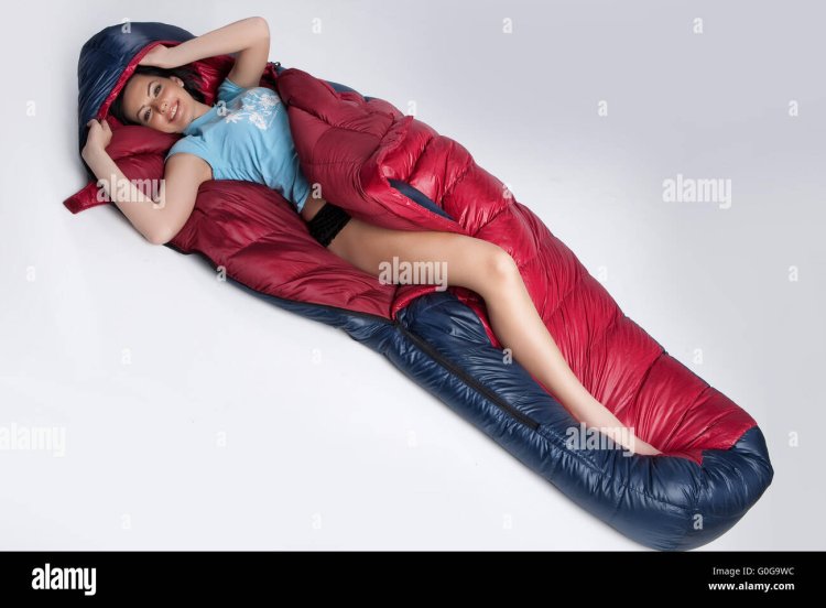 Girl in a sleeping bag