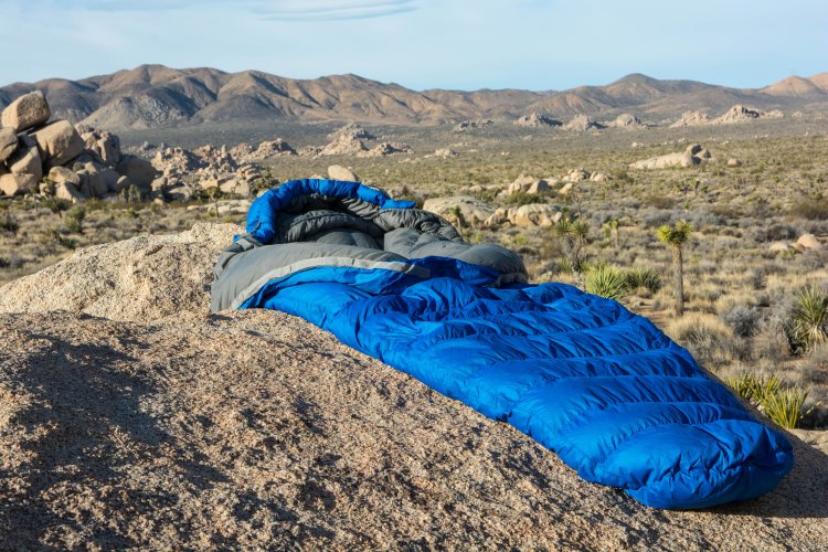 A sleeping bag with a pencil